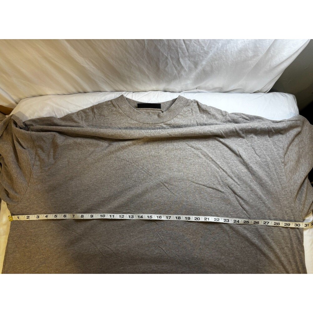 Fear of God Essentials Mens XXL Oatmeal Heather Long Sleeve Shirt FOG Cotton - Picture 9 of 12